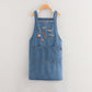 Unisex vintage denim barista forkle