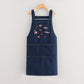Unisex vintage denim barista forkle