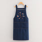 Unisex vintage denim barista forkle
