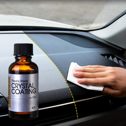 1-trinns plastfornyelse - Gjenoppretter falmet bilinteriør og eksteriør (ingen lakkering nødvendig!)🎁Gratis svamp