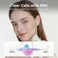2-i-1 trådløse øretelefoner med klips og in-ear-design