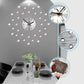 ✨🕰️ Kreativ veggklokke med rhinestones – Stille, minimalistisk luksus for stuen, spisestuen og entreen! 💎🏡