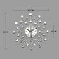 ✨🕰️ Kreativ veggklokke med rhinestones – Stille, minimalistisk luksus for stuen, spisestuen og entreen! 💎🏡