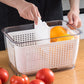 🥗 50 % RABATT! 🎁 Oppbevaringsbeholder for fersk frukt og grønnsaker – Holder frukten frisk, luftig og plassbesparende 🧊