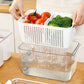 🥗 50 % RABATT! 🎁 Oppbevaringsbeholder for fersk frukt og grønnsaker – Holder frukten frisk, luftig og plassbesparende 🧊