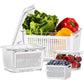 🥗 50 % RABATT! 🎁 Oppbevaringsbeholder for fersk frukt og grønnsaker – Holder frukten frisk, luftig og plassbesparende 🧊