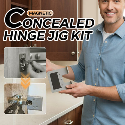 Magnetisk skjult hengseljigg-sett