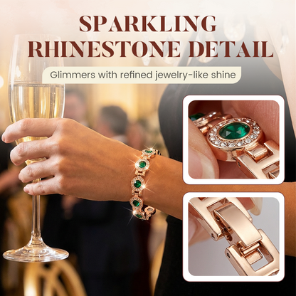 Elegant og glitrende tennisarmbånd med rhinestones