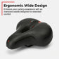 Ergonomisk og pustende sykkelsadel med minneskum