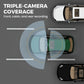 🚗💡 3-kanals bilkamera: Trådløs 1080P HD med infrarød nattesyn og 24-timers parkeringsovervåking – Full kontroll, dag og natt! 📹🛡️