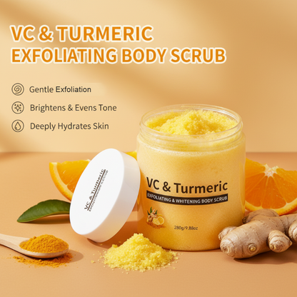 Gurkemeie & Vitamin C eksfolierende kroppsskrubb