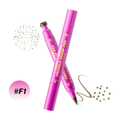 Vannfast fregnepenn: Stempel for falske fregner og eyeliner med fin tupp for realistiske, langvarige fregner og uanstrengt sminke