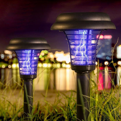 Solcelledrevet Myggjager Lampe med Spyd