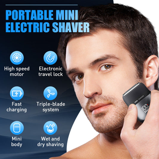 Bærbar Mini Elektrisk Barbermaskin