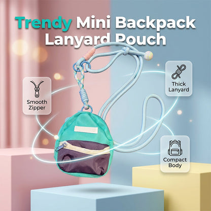 Mini Backpack Lanyard Pouch