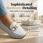 Uformelle mesh-loafers for dame med metallspenne