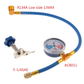 R134a Fylleslange for kjølemiddel med manometer