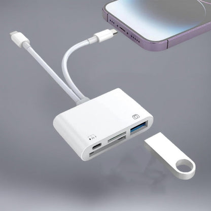 3-i-1 USB-C minnekortleser