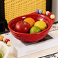 Leken Snacksskål i Fot-design med Fruktgafler