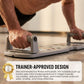 Sammenleggbart push-up-brett med fargekodet guide
