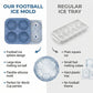 Football Shape Silicone Ice Ball Mold