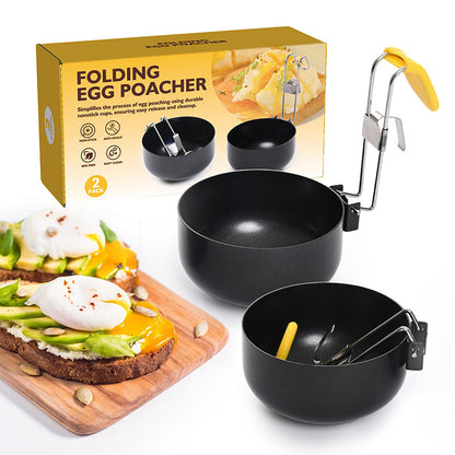 Sammenleggbar eggformer med non-stick belegg