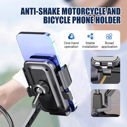 Anti-ristende telefonholder for motorsykkel og sykkel