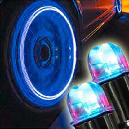 LED Valve Cap Lights for Cars & Motorcycles
