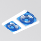 Moderne 2-i-1 LED-takvifte med lys