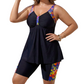📢📢 50 % RABATT !! ⏰ Tankini-overdel og shorts til damer – slankende effekt, boyshorts, støttende ✨