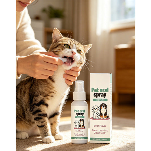 Skånsom munnpleiespray til kjæledyr