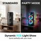 Portable Bluetooth Speaker with Wired Microphones