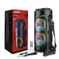 Portable Bluetooth Speaker with Wired Microphones