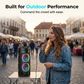 Portable Bluetooth Speaker with Wired Microphones
