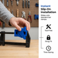 📢📢 Kjøp 1, få 1 gratis!! ⏰Hjørneklemmeadapter for Quick-Grip-stangklemmer
