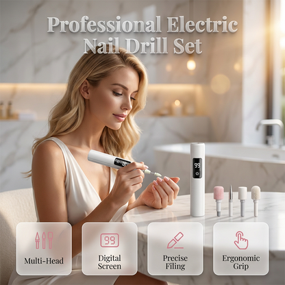 💎 50% RABATT I BEGRENSET TID! ✨Profesjonell elektrisk neglefil – oppgrader neglepleien din med 99 hastigheter og 4 tilbehør ✨💅
