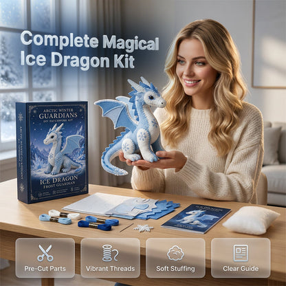 DIY Isdrage Filt Patchwork Kit Arctic Winter Guardian Sysett