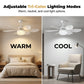 2-in-1 LED-Deckenventilator mit Kühlung
