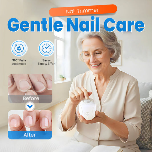 Oppladbar elektrisk negleklipper for babyer med lys