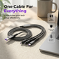 66W 3-i-1 Hurtiglader Kabel