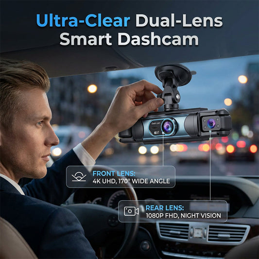 📹🚗 1080P Full HD WiFi-bilkamera med flere linser – 50 % rabatt! Klare opptak, vidvinkelobjektiv, WiFi-tilkobling – fang hvert øyeblikk på farten. 🛡️✨