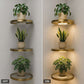 📢📢50 % RABATT!! ⏰ Vegghengende hylle med innebygd LED-belysning – Moderne design, stemningsfull belysning og enkel montering – Perfekt til stue, soverom og gang ✨
