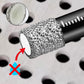🥳2026 SUPERTILBUD🥳💞Over 50 000 solgt!🪚🛡️ 48% RABATT! Diamantbor-sett – størrelser 5–16 mm, sekskantet skaft som passer til de fleste boremaskiner. Kan brukes både tørt og vått – jevne, presise hull hver gang! 💎💪