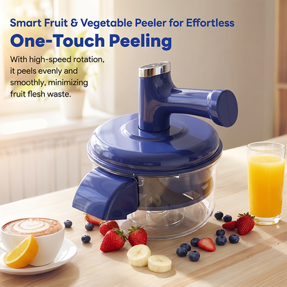 🍎 Elektrisk Fruktskreller & Mikser – 2-i-1 Automatisk Skrelling & Visping! ✨ 10–25 Sekunder – Perfekt for Druer, Tomater & Egg. 🔋 1500mAh Batteri – Kjøp 3 for 10% Ekstra Rabatt! 🥣