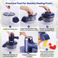 🍎 Elektrisk Fruktskreller & Mikser – 2-i-1 Automatisk Skrelling & Visping! ✨ 10–25 Sekunder – Perfekt for Druer, Tomater & Egg. 🔋 1500mAh Batteri – Kjøp 3 for 10% Ekstra Rabatt! 🥣