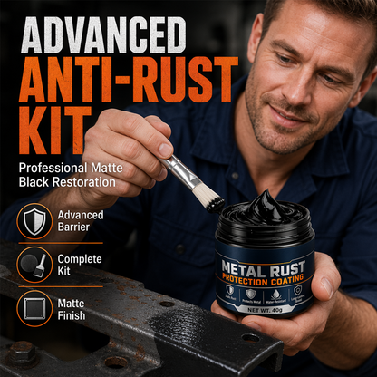 🥳2026 HOT SALG🥳💞50 000+ SOLGT!🔧🏠 50 % RABATT! Svart rustbeskyttende reparasjonspasta for metall – frisker opp rustne porter, rekkverk og verktøy. Danner et beskyttende belegg, du trenger ikke bytte ut! 🛡️✨