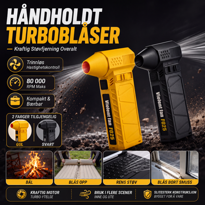Bærbar multifunksjonell håndholdt turboblåser