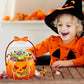 Gjennomsiktige Halloween-gaveposer i form av gresskar
