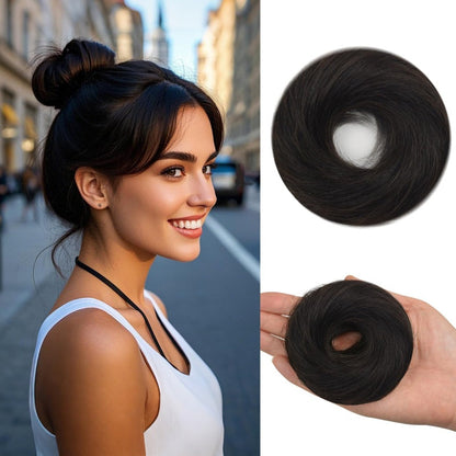 Rotete bun hårscrunchie for kvinner