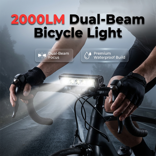 Høylumen USB-oppladbar sykkellykt